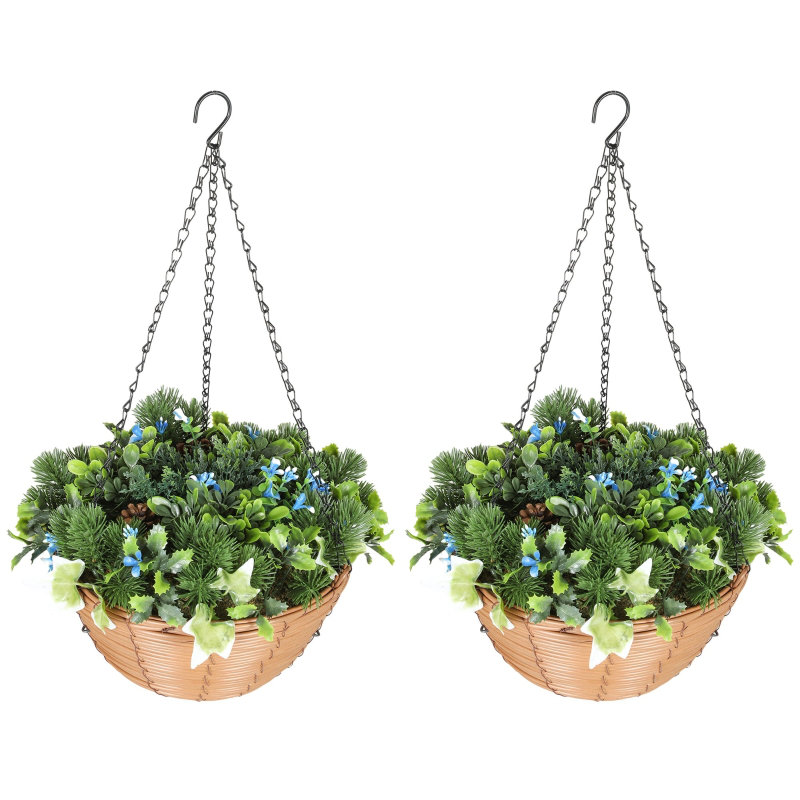 60.00cm Faux Topiary in Macrame Hanger
