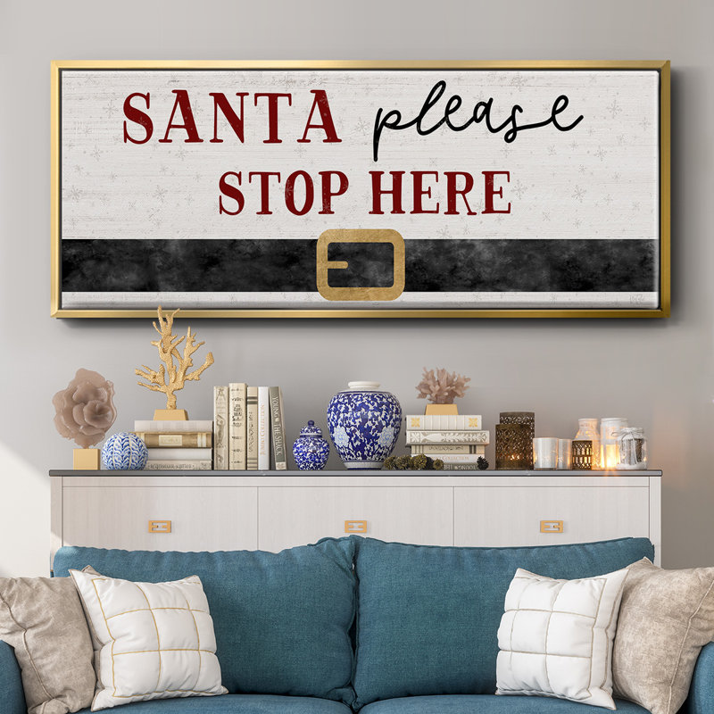 Santa Stop - toile encadrée
