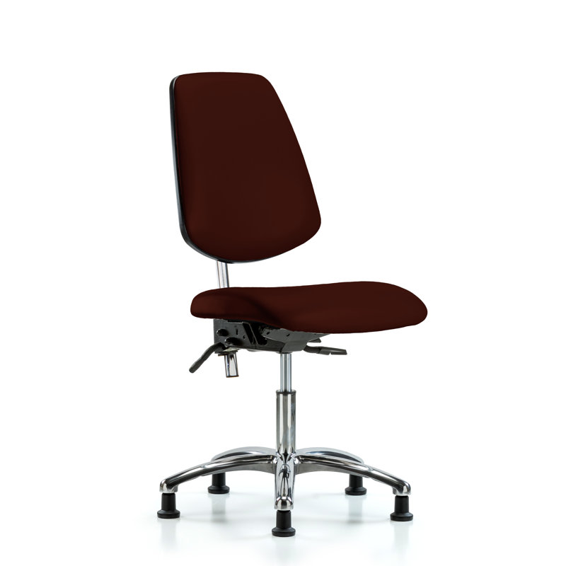 Chaise de travail Evie, Bourgogne, Patins, Inclus