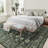 Vintage Washable Area Rug for Bedroom, Distressed Non-Slip Non-Shedding Floral Soft Throw Rugs for Living Room, Dining, Foyer 2'x6'-1136088073