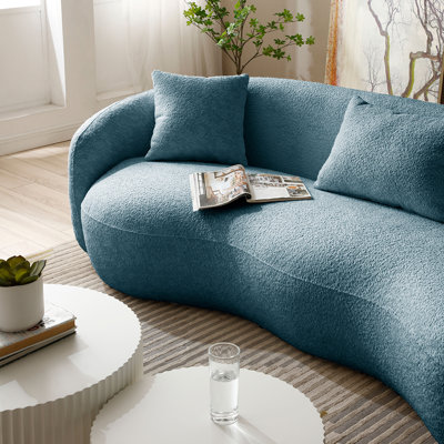 Yazgur Boneless 93.6" Curved Modern Upholstered Sofa