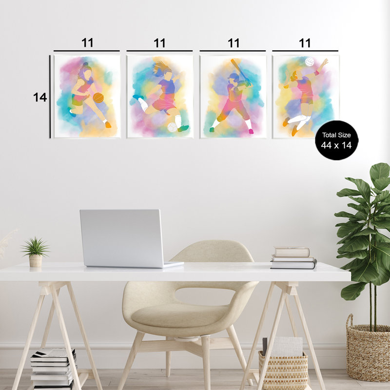 Plaque murale colorée pour femme, design par Marcus Prime