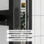 Porte coulissante à galandage 30x80 en aluminium noir avec cadre, serrure et fermeture amortie, porte à galandage 10 carreaux en verre trempé dépoli, porte en métal finition noire, porte de chambre, porte de chambre moderne haut de gamme-121598461