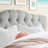 Tufted Upholstered Headboard, Solid Wood Head Board with Wood Legs, Adjustable Height Bed headboard from 47” to 63” Fabric Headboard in Modern Button Design, Beige-1163597938-1163597937