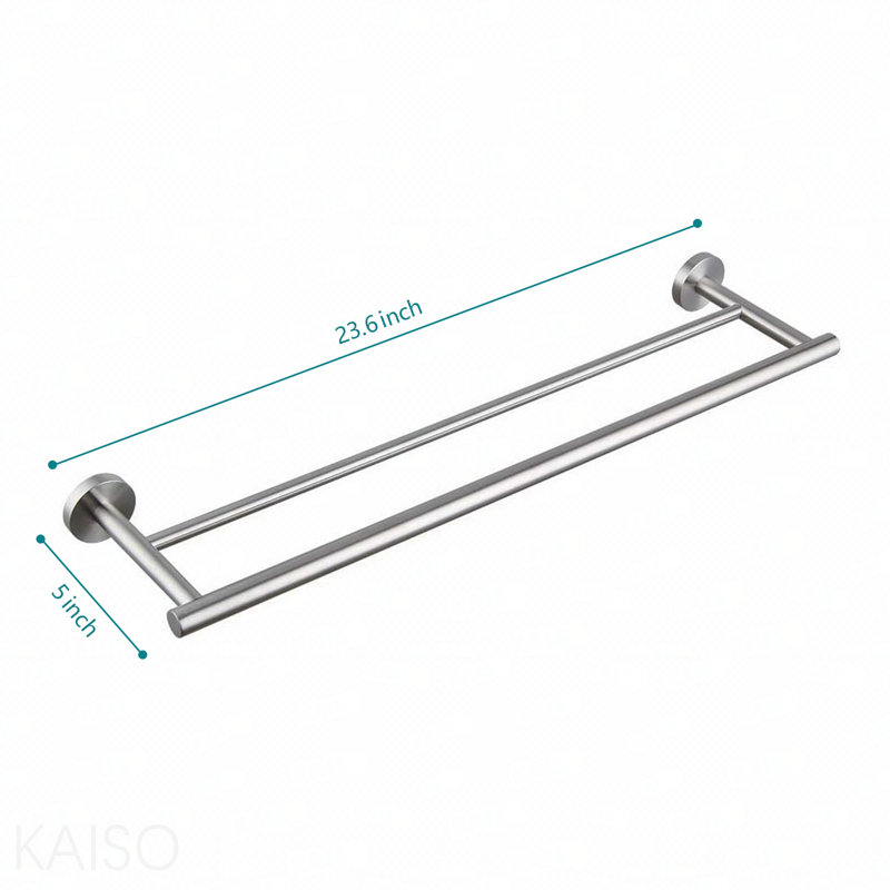 Porte-serviettes mural 23,6 po, Nickel brossé