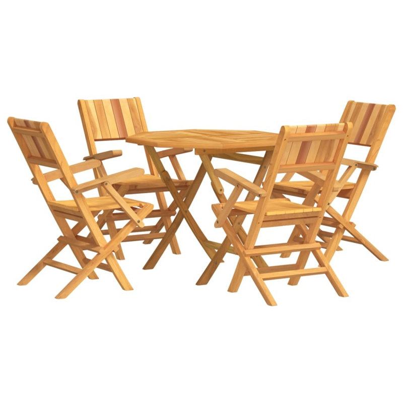 Taoussi 4 - Person Teak Patio Dining Set with