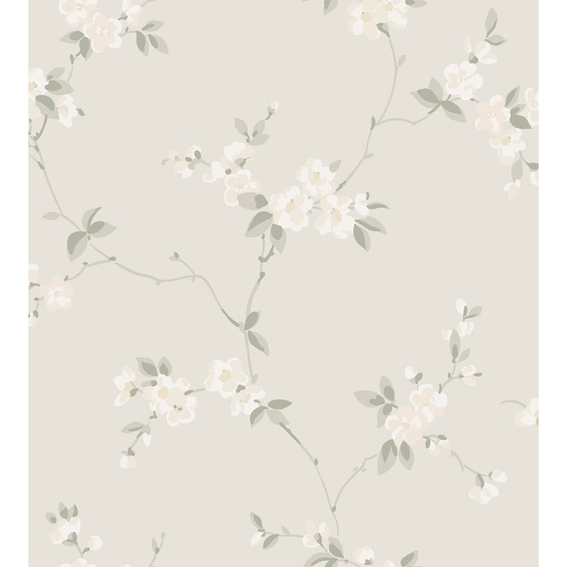 Villa Dalaro 2 Floral Wallpaper Roll, Sandstone