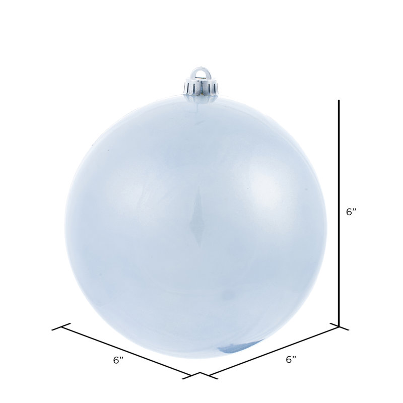 Décoration de boule décorative des Fêtes, H 6 po x l 6 po x P 6 po, Bonbon pervenche