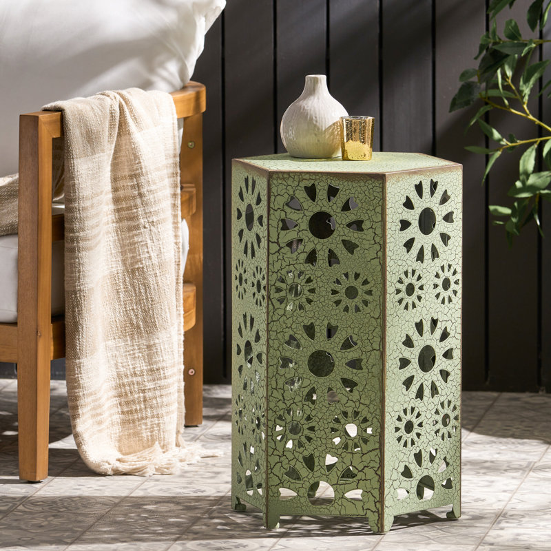 Table d'appoint avec motif découpé Sunburst