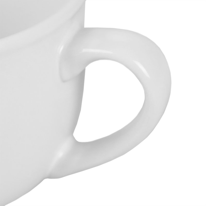 Ceramic Teacup, White