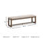 Geovoni Polyester Upholstered Bench