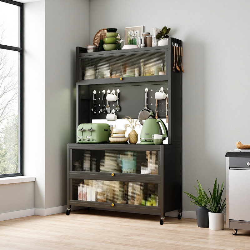 Metal Storage Shelves, Gray