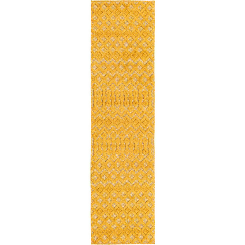 Gritton Geometric Indoor / Outdoor Rug, Runner 2' x 8'