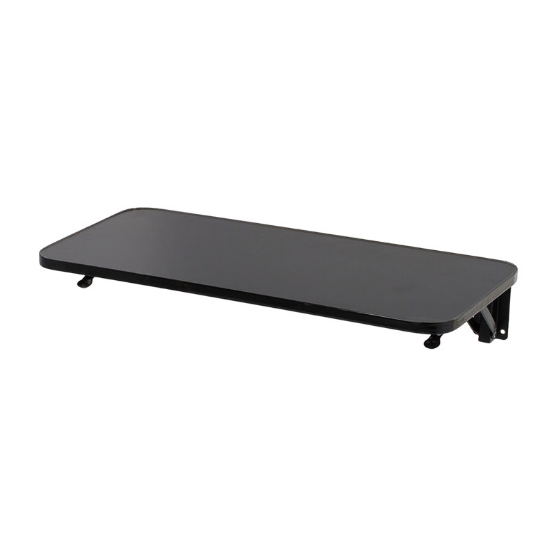 Foldable Steel Floating Desk, 3cm H x 75cm W x 24cm D, Black