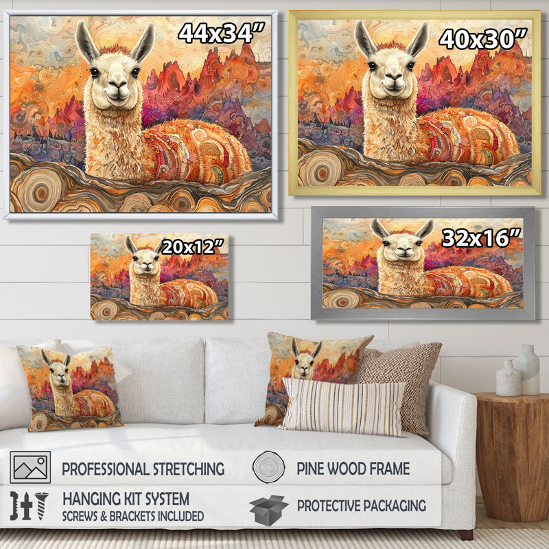 Groover - Animals Wall Art, Reproduction encadrée d'une seule photo, H 30 po x l 40 po, Blanc