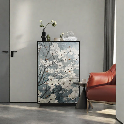 Elegant Storage Cabinet with 5 Drawers