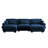U-Shape 3 Deep Seat Modular Sofa Couch With 2 Movable Ottomans-126817943