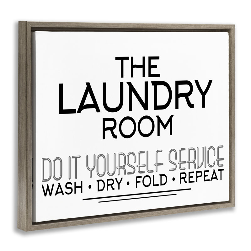Cadre flottant minimal Do Do Yourself Laundry, design par Kim Allen, H 25 po x l 31 po, Cadre flottant orme Montalcino