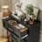 Black chest of five drawers-591181930