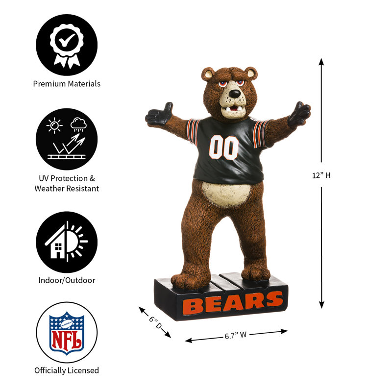Statue mascotte nfl, Bears de Chicago