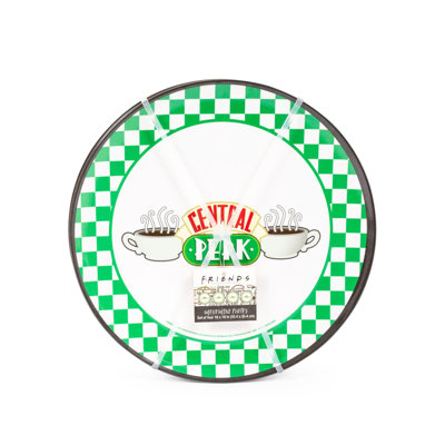 Assiettes à dîner en mélamine 10 pouces avec logo Friends Central Perk | Ensemble de 4