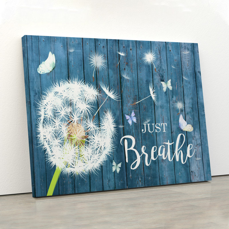 Pissenlit - Just Breathe, toile tendue avec châssis
