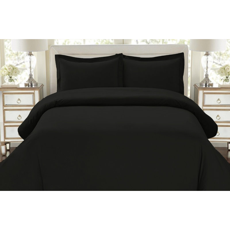 Duvet Cover, Black, Full/Queen