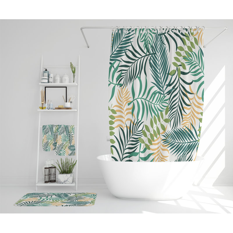 Nequita Polyester Shower Curtain Set