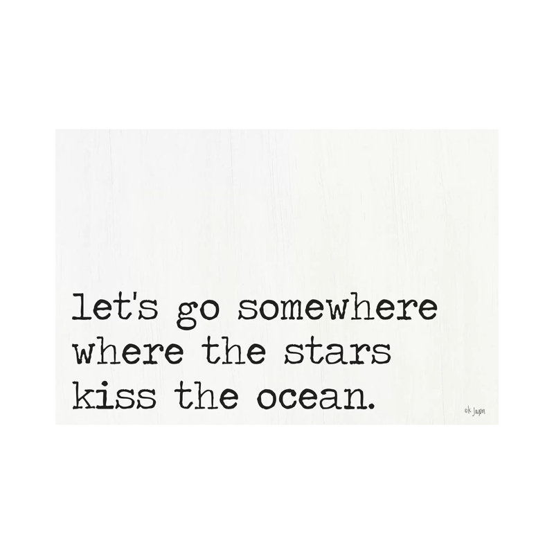 Where The Stars Kiss The Ocean by Jaxn Blvd. - Wrapped Canvas Print, 101.6 cm H x 66.04 cm W x 3.175 cm D