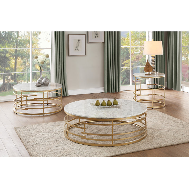 End Table, Gold