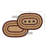 Hellene Jute Geometric Oval Placemat