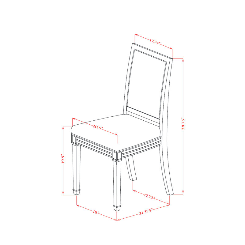 B6EF726585024BD1A999EE242E00D4DE 7-Pc Dining Set with 6 Polyester dining chairs & A Dinner Table, Sand Blasting Black