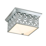 Alpha Square Flush Mount In Black