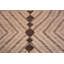 Tapis marocain berbère Beni Ourain à motif de chevrons brun moderne et unique