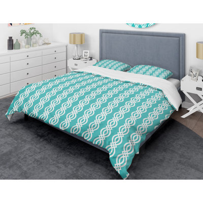 Modern & Contemporary Polyester Twill Geometric Shapes Duvet Cover