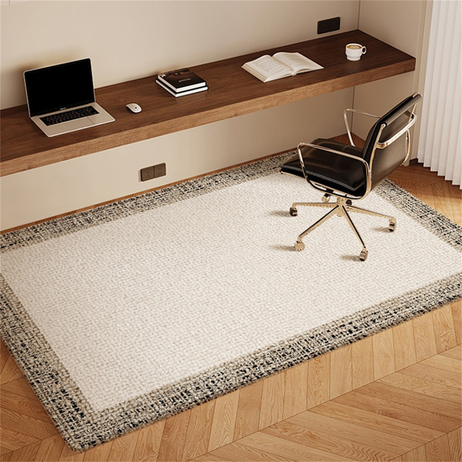 JINXI Study Room Carpet - Desk Chair Mat, High-End Bedroom Wood Floor ...