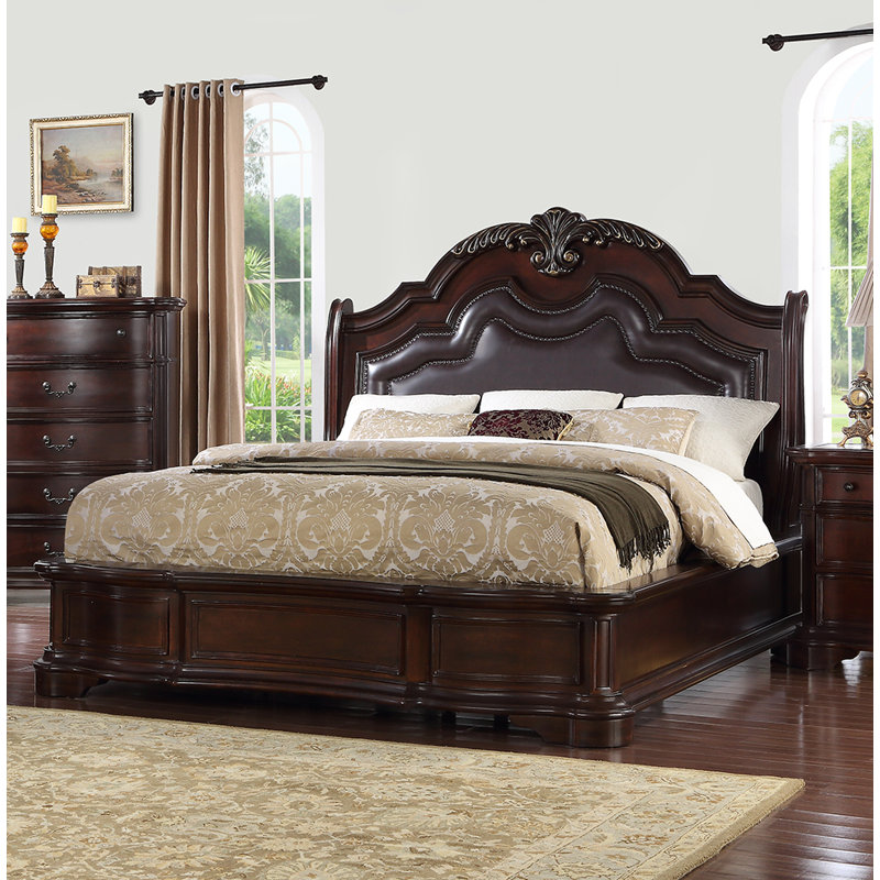 Edelen Upholstered Standard Bed, Brown, Queen