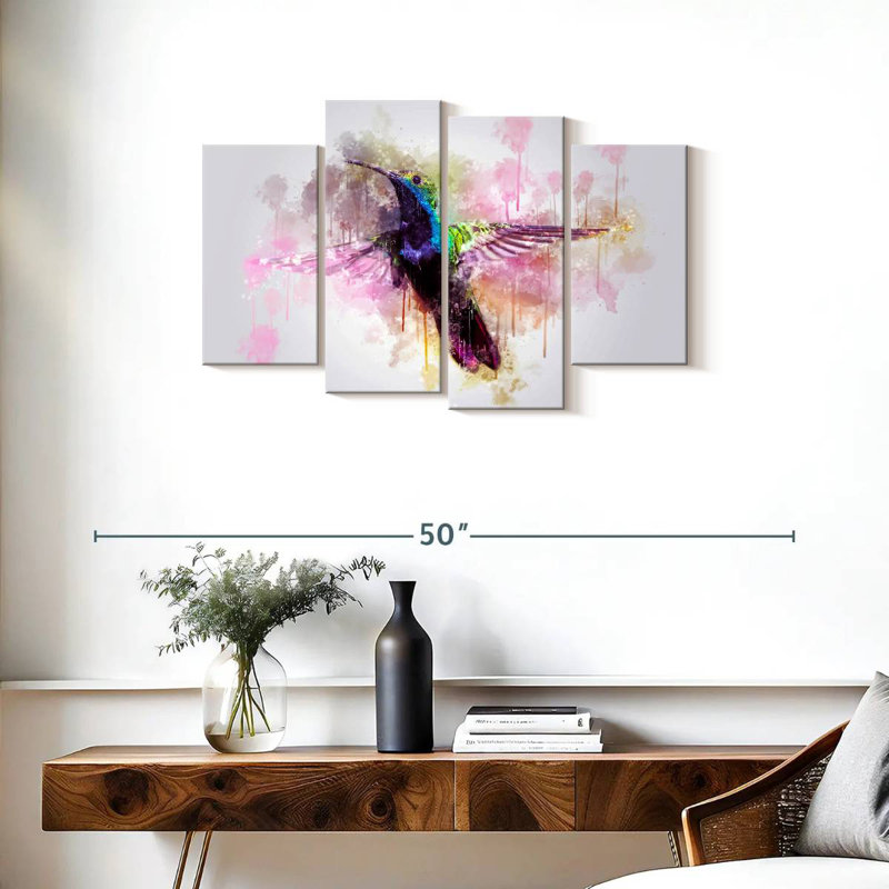 Hummingbird Coloured, H 22 po x l 36 po