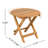 Adjustable Foldable Wood End Table, Finish, Easy To Store, Multi - Purpose Utility Setup