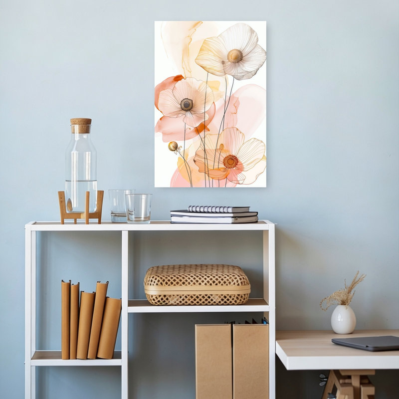 Reproduction d'art mural aquarelle éthéré, 18" H x 12" W