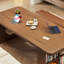 Bureau rectangulaire brun en bois massif-108066674