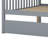 Twin Over Full Rubber Wood Bunk Bed – Twin-Size Trundle, Convertible Ladder, Guardrail & Detachable/Convertible Design-624177149