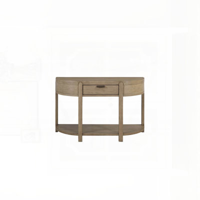 Console incurvée à 1 tiroir - Caramel