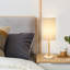 Élégante lampe de table 15,3 "dorée Haymer avec base en marbre convenant au salon, à la chambre à coucher et au bureau-518165616