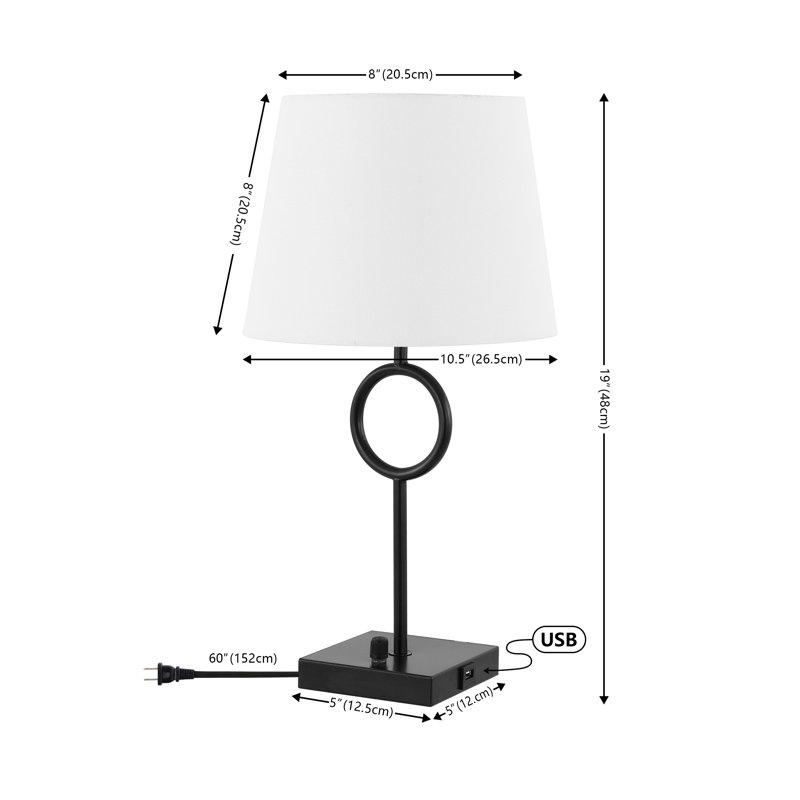 Lakky Metal USB Table Lamp
