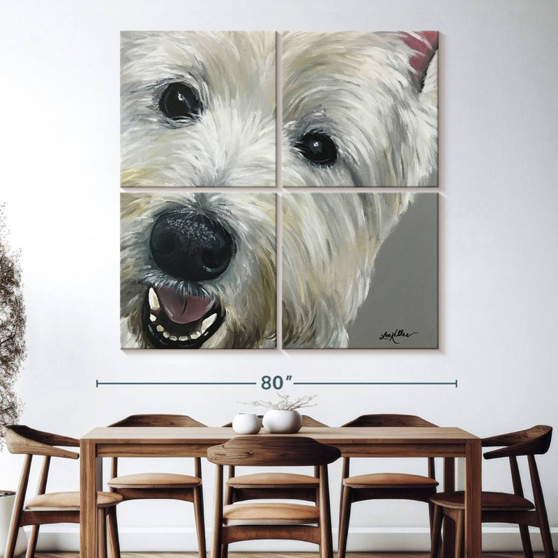 Brampt West Highland Terrier, H 74 po x l 74 po