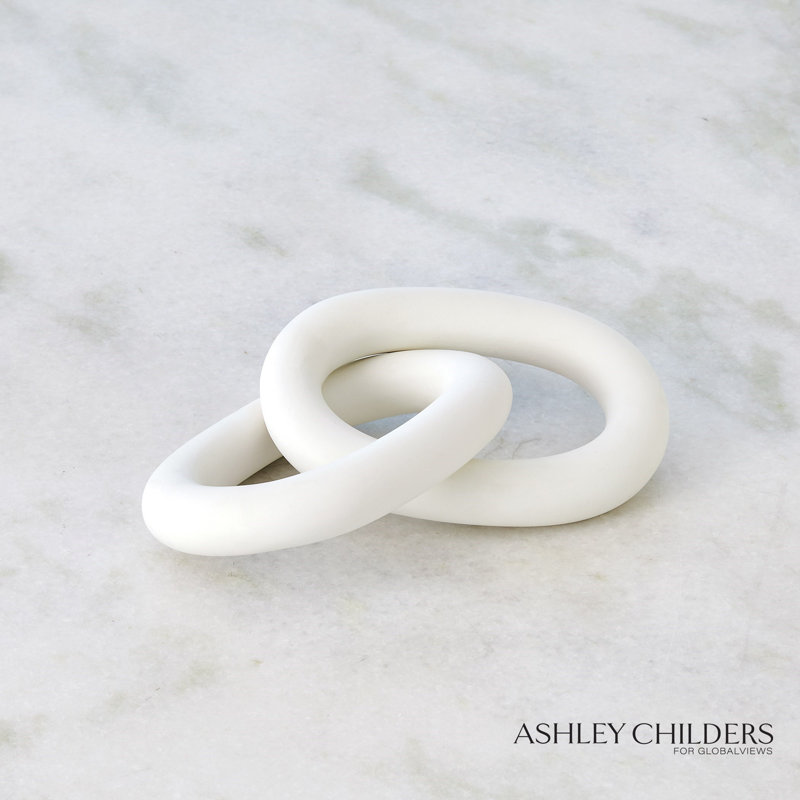 2 Ring Chain-Matte White