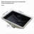 21 inch x 15 inch Black Ceramic Undermount Bathroom Sink with Overflow