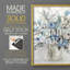 «Blue Contemporary Bouquet», reproduction encadrée - bois massif-859820973-859820961