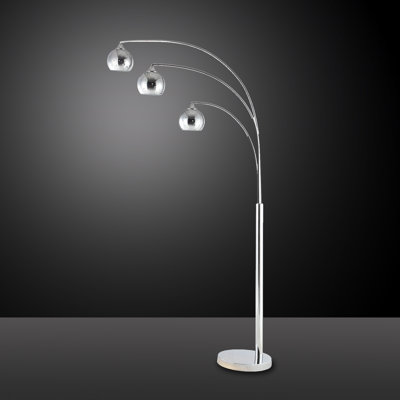 Roxann 76'' Chrome Tree Floor Lamp